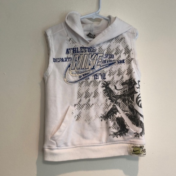Nike 3T sleeveless hoodie sweater vest white - Picture 1 of 5